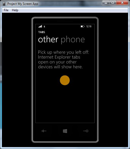 Synchronize device on your phone